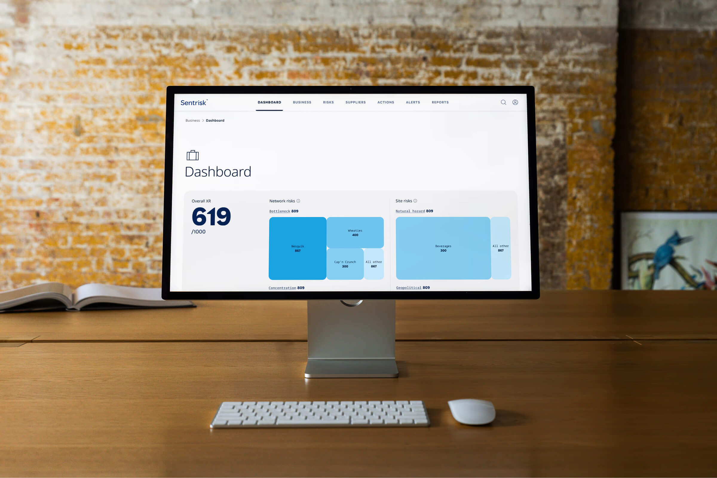 Sentrisk product interface